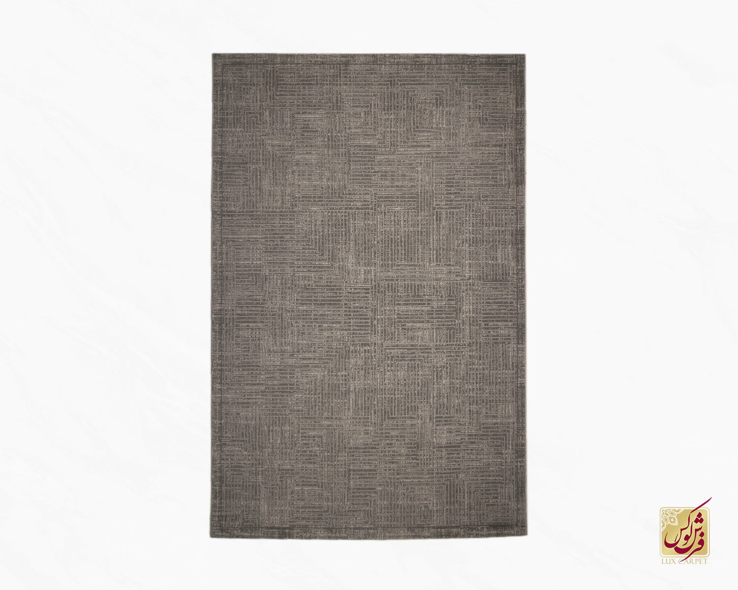 فرش مینیمال 9013 طوسی نسکافه‌ای