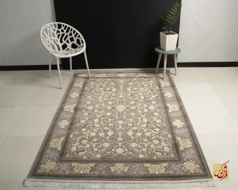 فرش کلاسیک فیروزه سیلور