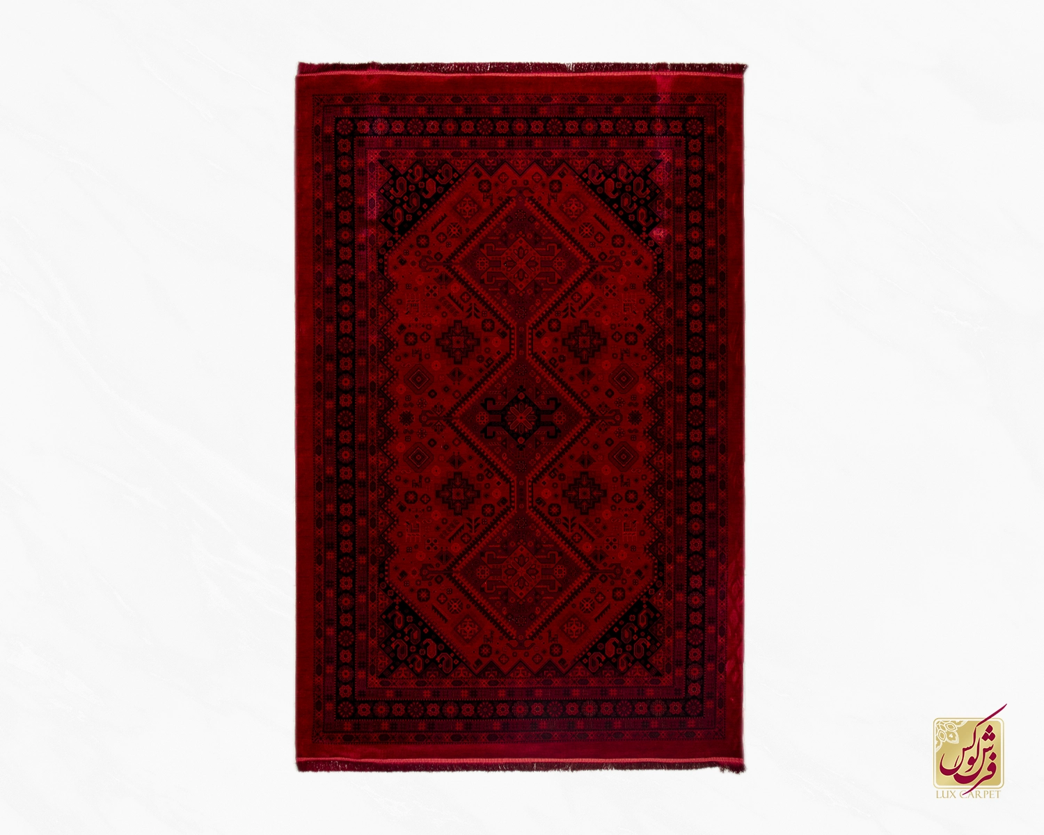 فرش 700 شانه بلوچی ترکمن 14803 لاکی