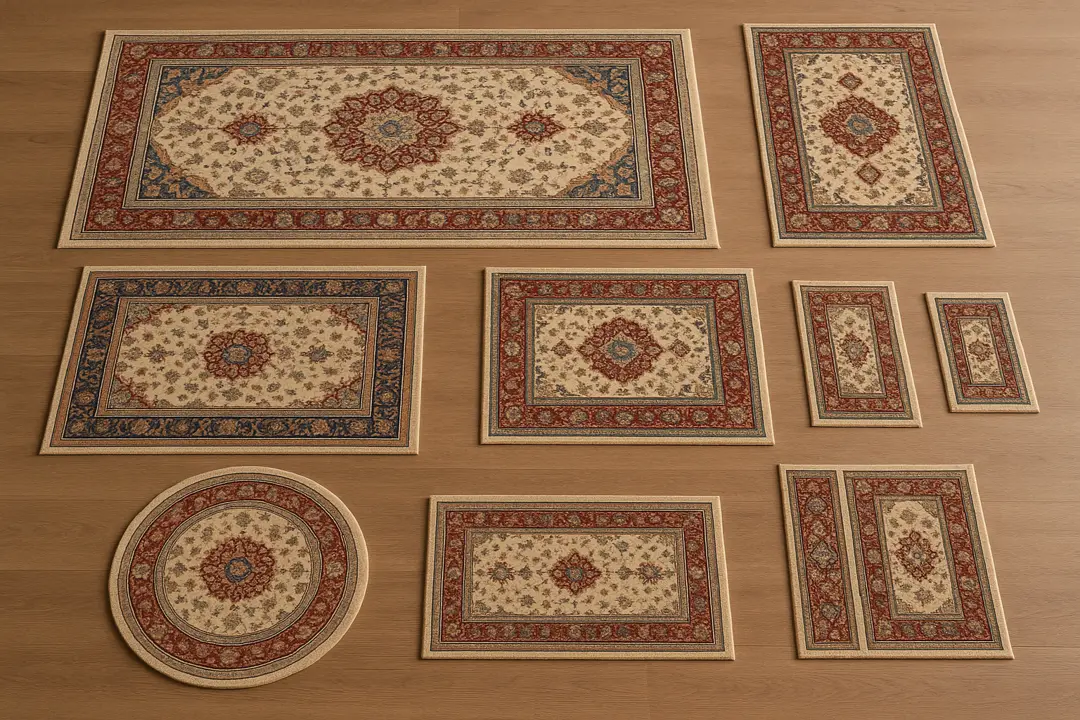 آشنایی با ابعاد فرش ماشینی و سایزهای مختلف