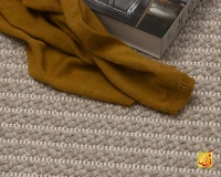 فرش مینیمال 2355 کرم نسکافه ای - Image 8