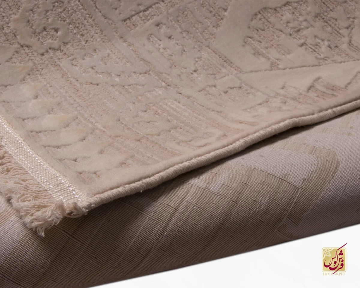 فرش وینتیج m55 کرم نسکافه‌ای - تصویر 9