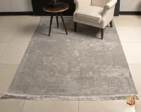 فرش وینتیج 546 طوسی سفید