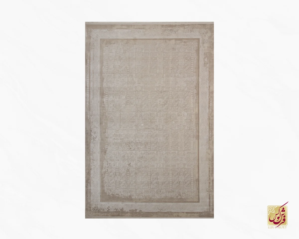 فرش وینتیج 3131 نسکافه‎‌ای کرم - تصویر 2