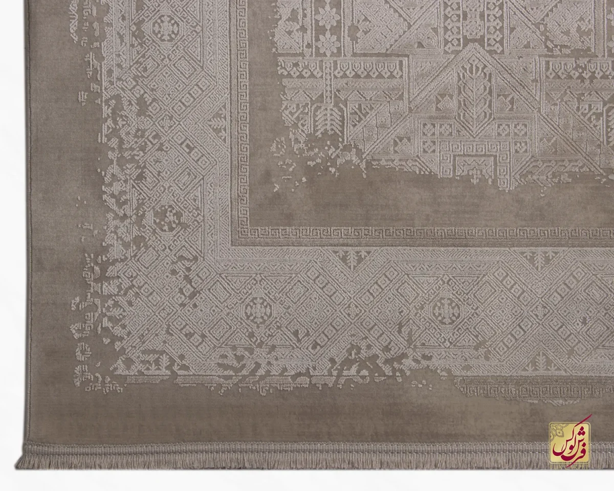 فرش وینتیج 3131 نسکافه‎‌ای کرم - تصویر 5