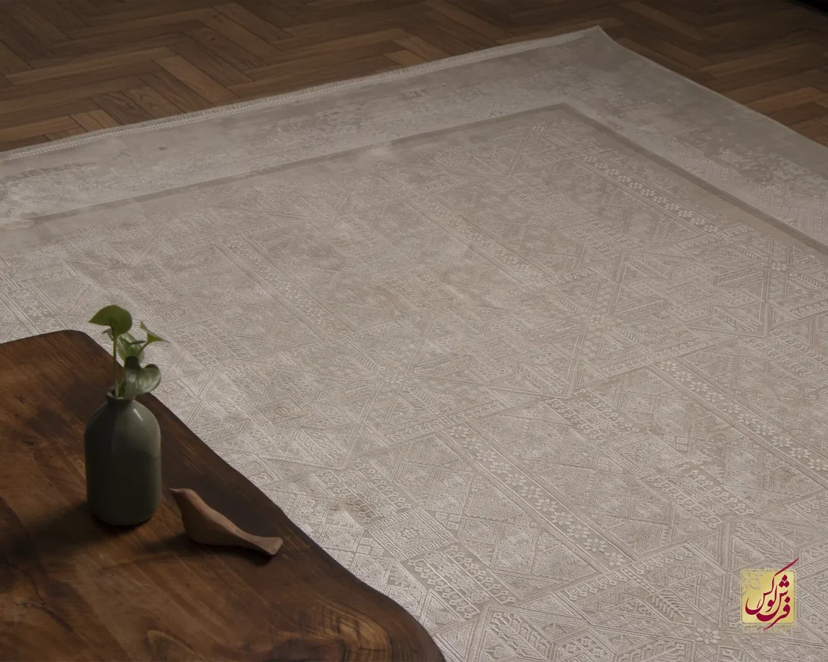 فرش وینتیج 3131 نسکافه‎‌ای کرم - تصویر 9