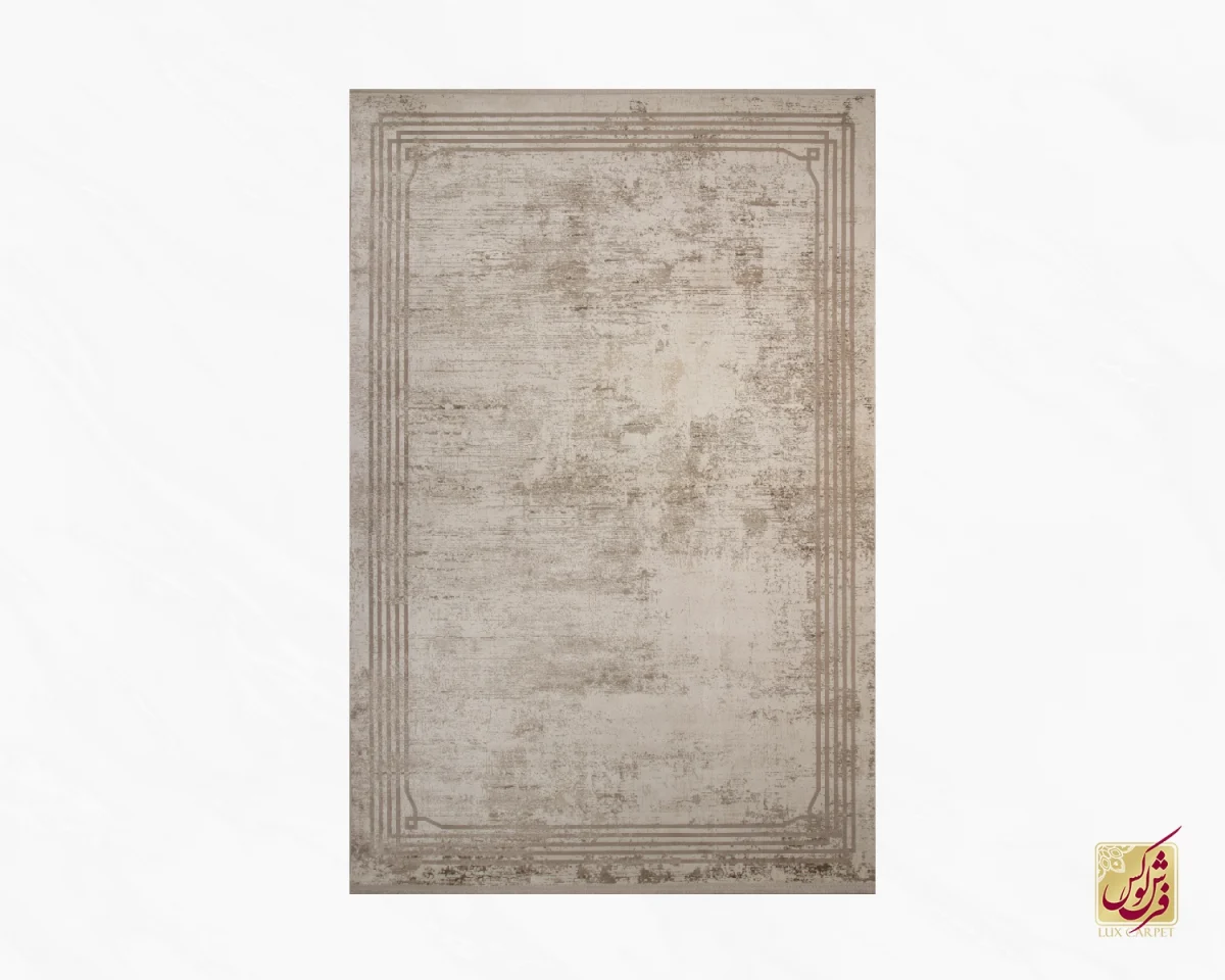 فرش وینتیج 3154 نسکافه‎‌ای کرم - تصویر 2