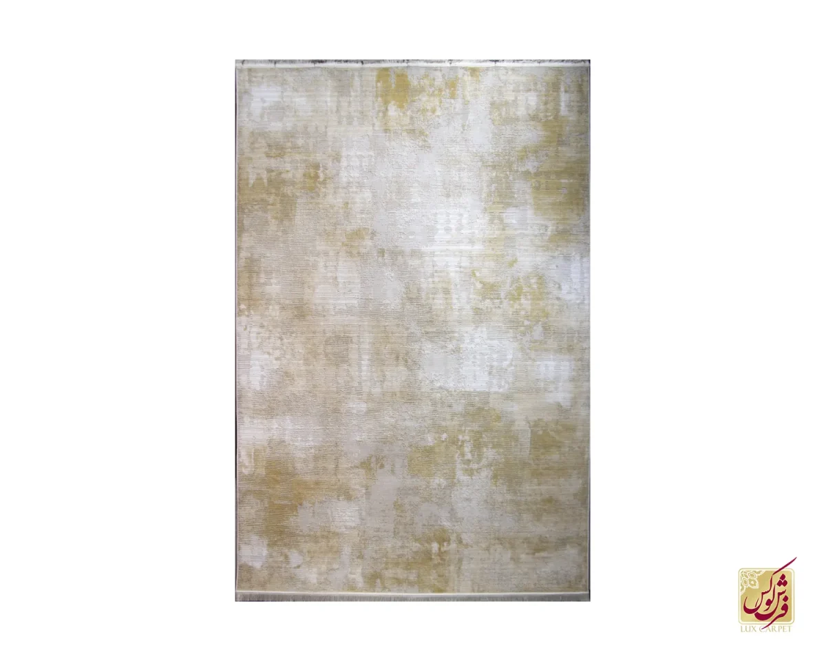 فرش وینتیج 10603 کرم نسکافه‌ای طلایی - تصویر 1