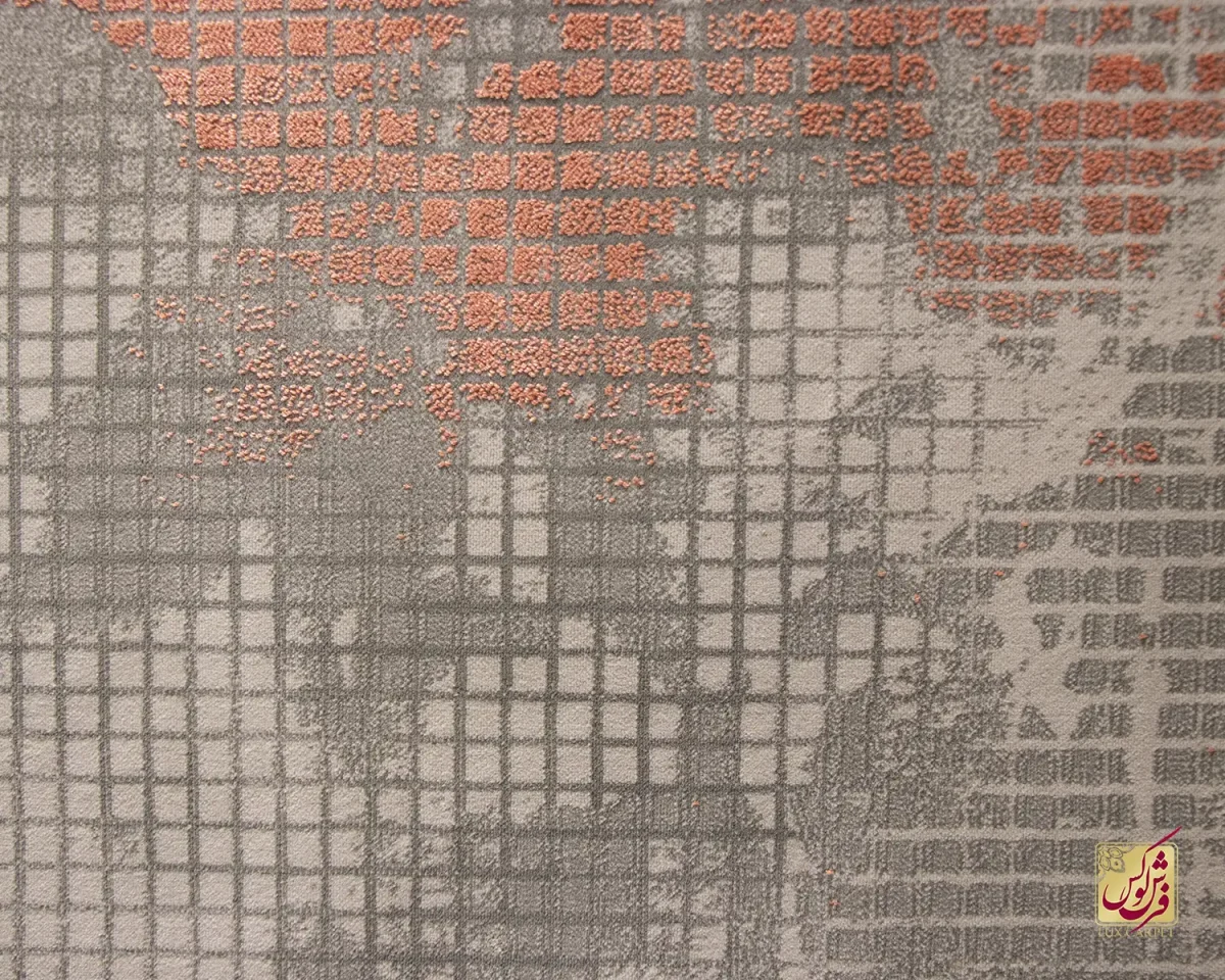 فرش وینتیج 1092 طوسی قرمز - تصویر 3