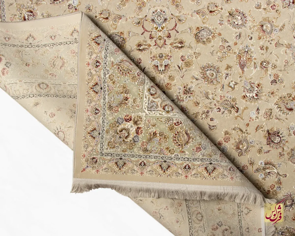 فرش کلاسیک 1508 بژ - تصویر 3