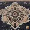 فرش ابریشم ماشینی 743107 طوسی کرم - تصویر 5