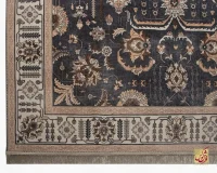 فرش ابریشم ماشینی 743107 طوسی کرم - Image 7