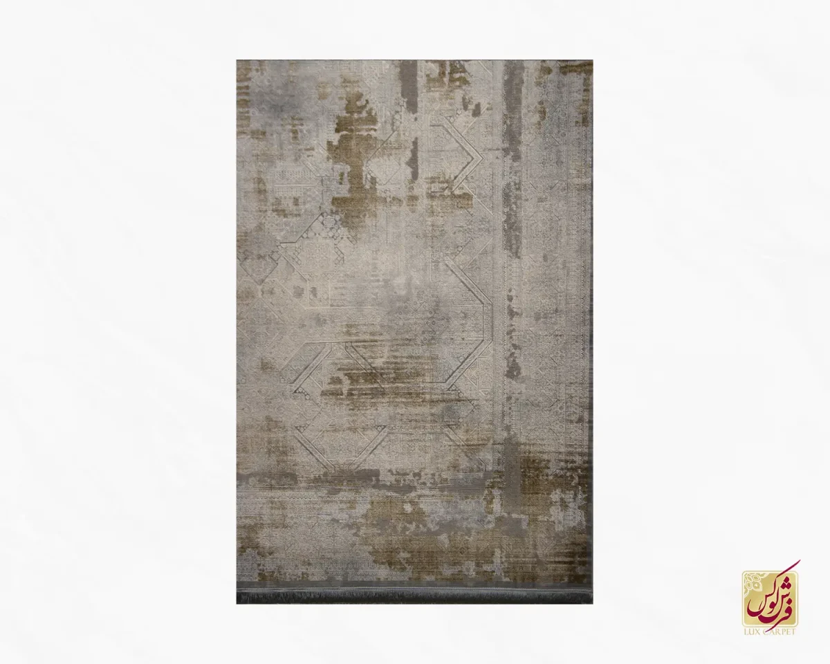 فرش وینتیج 20241 طوسی قرمز - تصویر 2