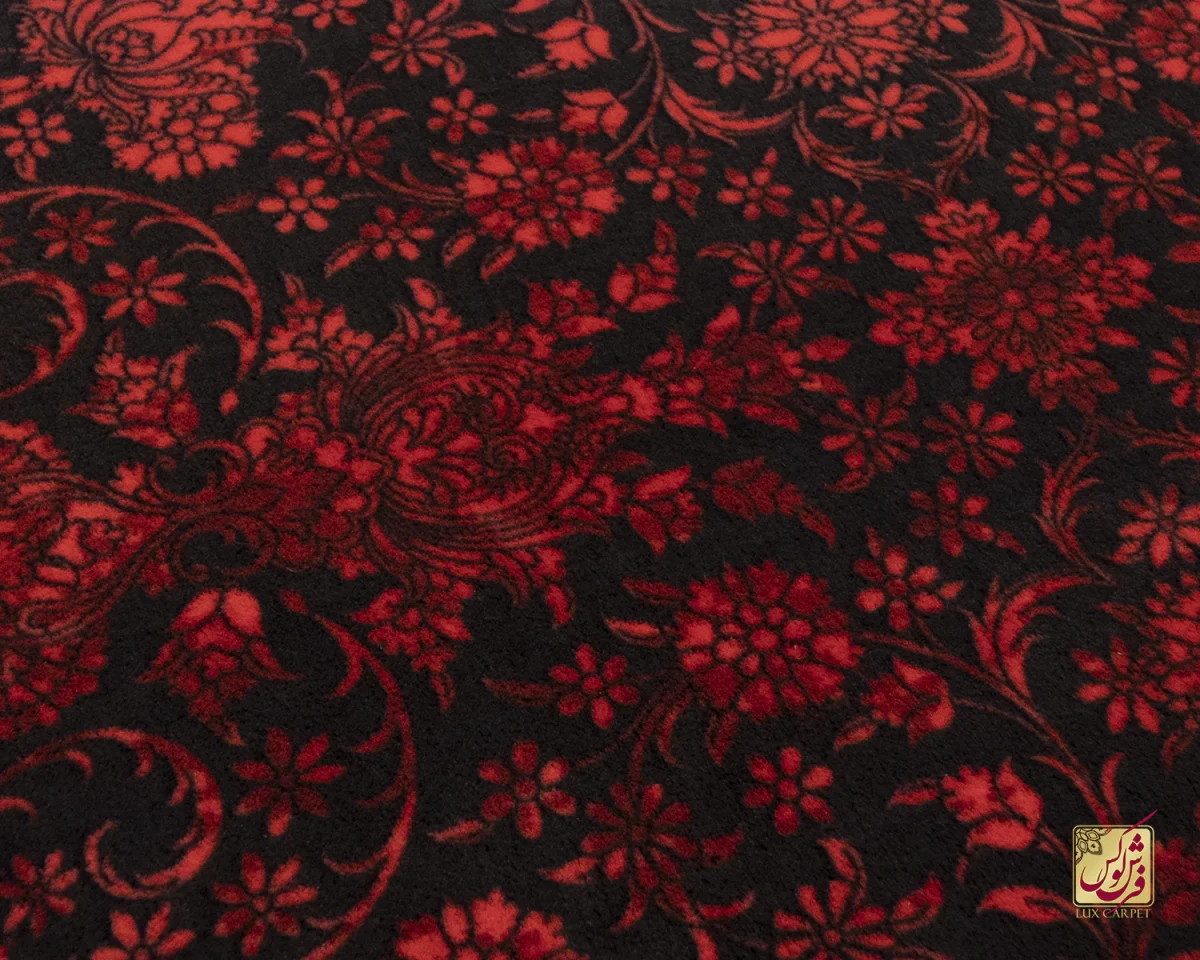 فرش ابریشم ماشینی 201713 قرمز کهکشانی - تصویر 8
