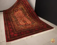 فرش ابریشم ماشینی 202733 لاکی - Image 14