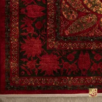 فرش ابریشم ماشینی 202733 لاکی - Image 6