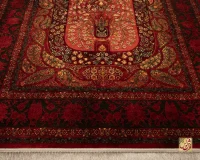 فرش ابریشم ماشینی 202733 لاکی - Image 7