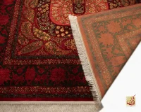 فرش ابریشم ماشینی 202733 لاکی - Image 10