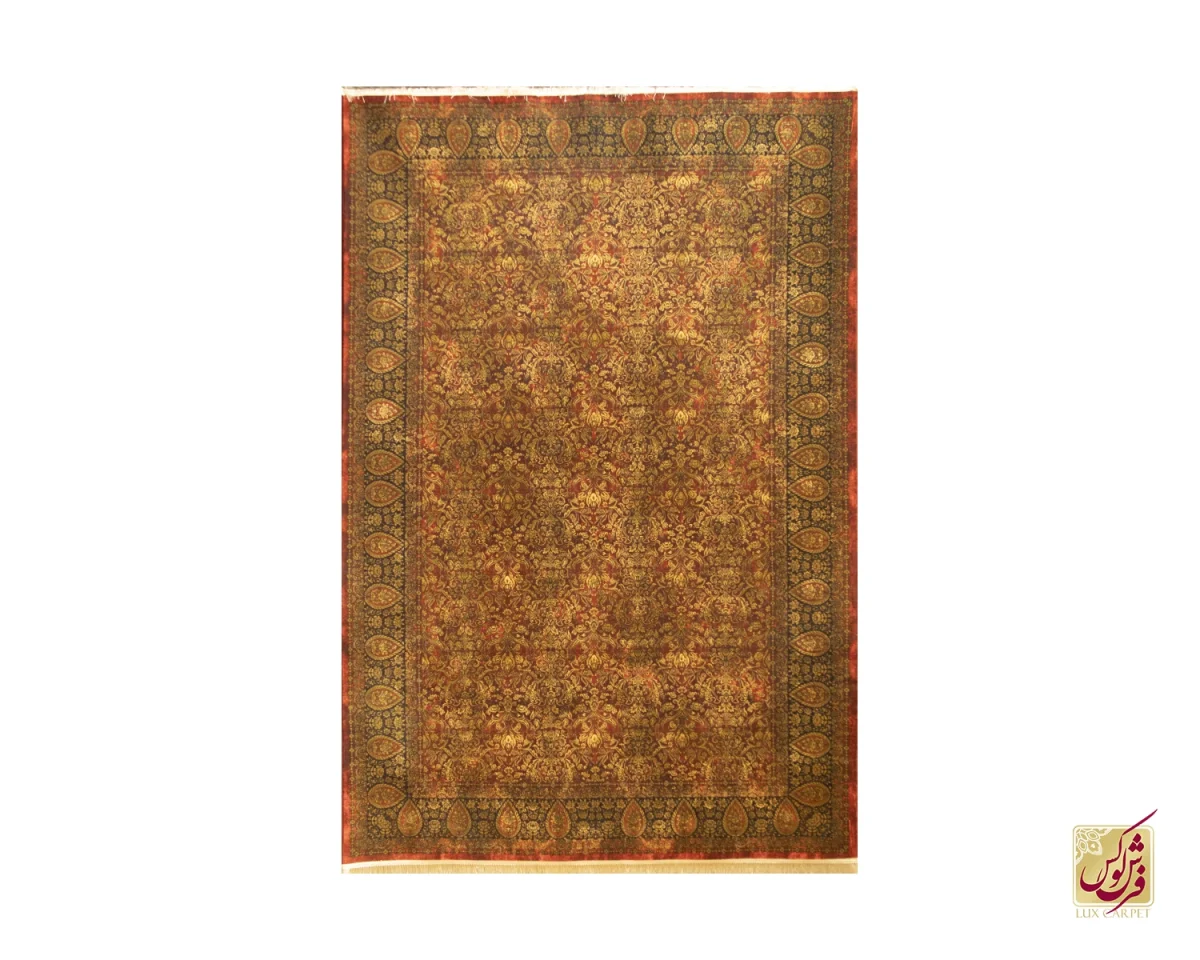 فرش وینتیج 202736 لاکی طلایی - تصویر 1