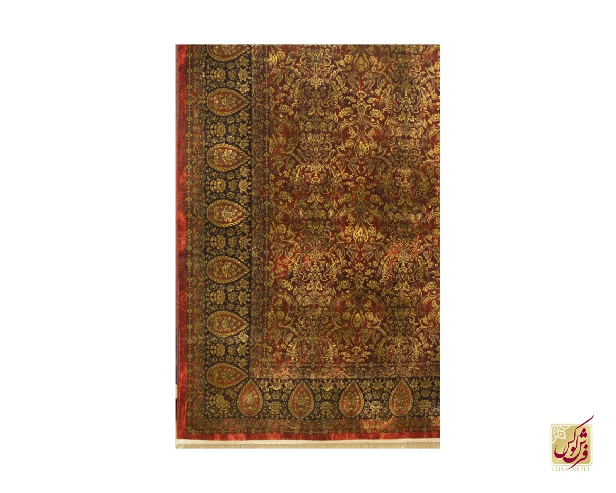 فرش وینتیج 202736 لاکی طلایی - تصویر 2