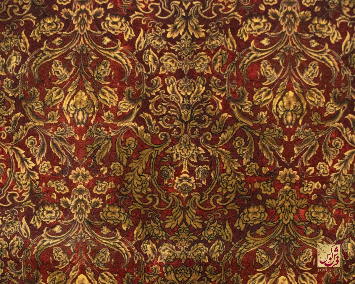 فرش وینتیج 202736 لاکی طلایی - تصویر 3