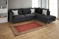فرش ابریشم ماشینی 202745 لاکی کرم - Image 11