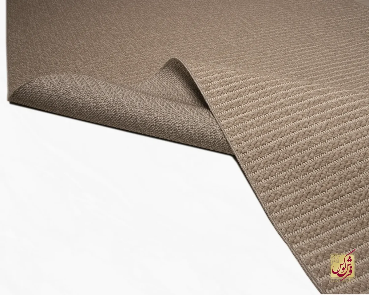 فرش مینیمال 2355 کرم نسکافه ای - تصویر 3
