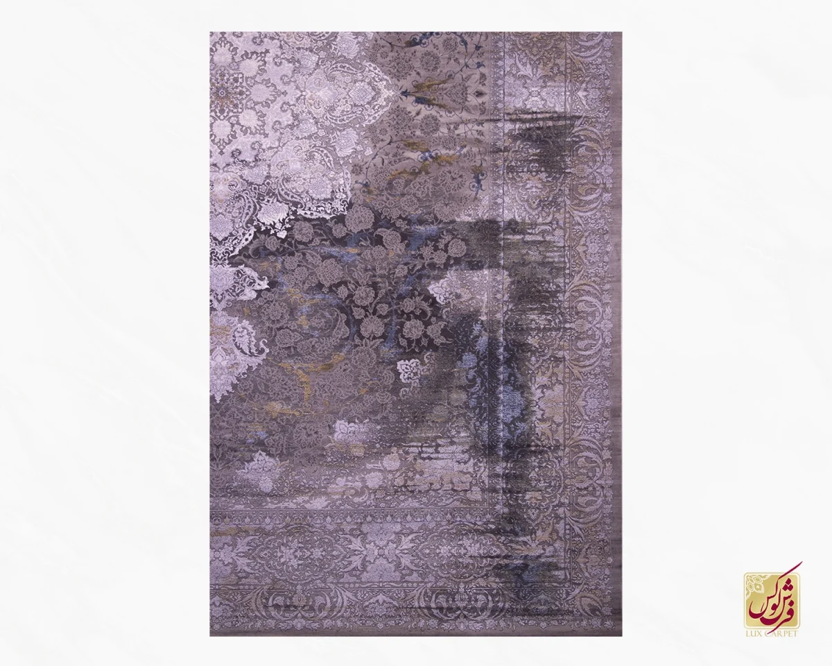 فرش وینتیج 7702 نسکافه ای کرم - تصویر 2