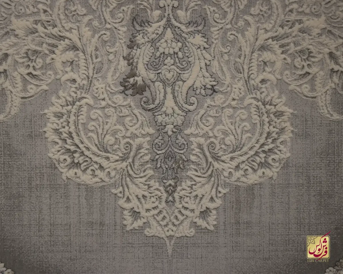 فرش وینتیج 2755 طوسی آجری - تصویر 2