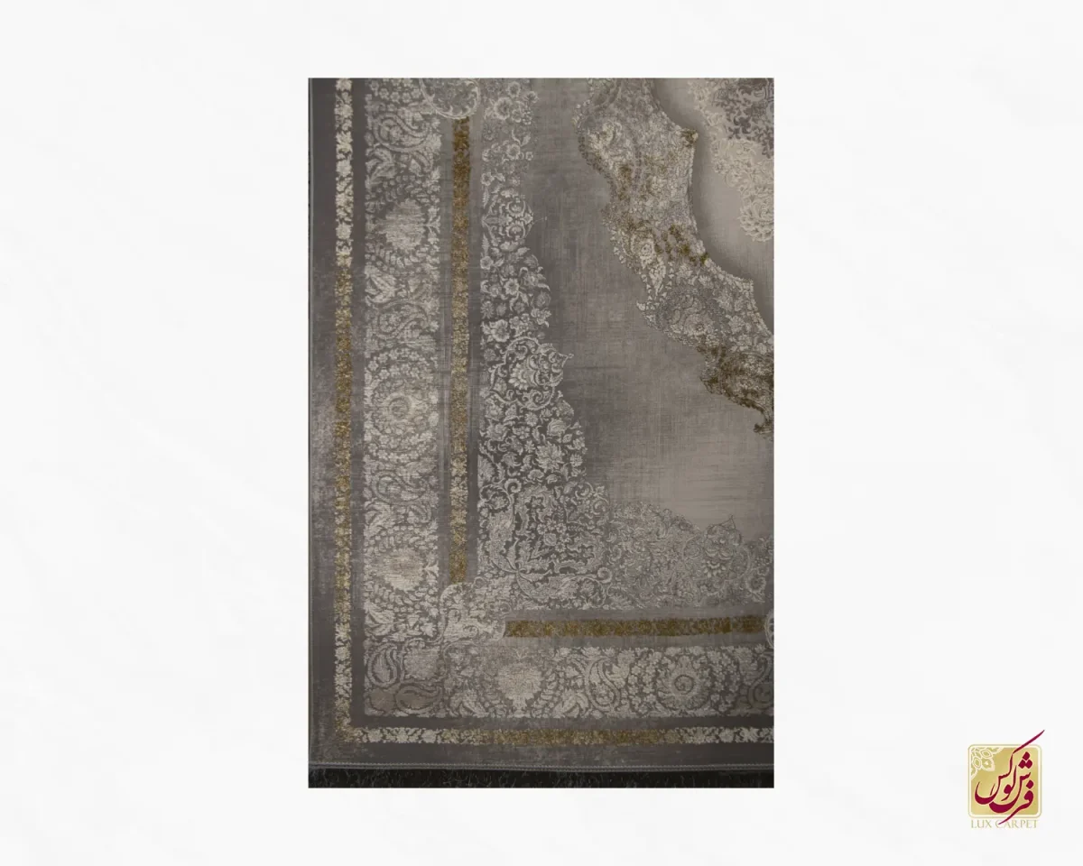 فرش وینتیج 2755 طوسی آجری - تصویر 3