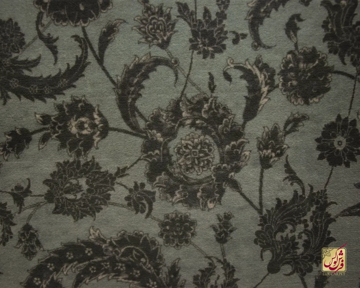 فرش وینتیج 711510 طوسی آجری - تصویر 2