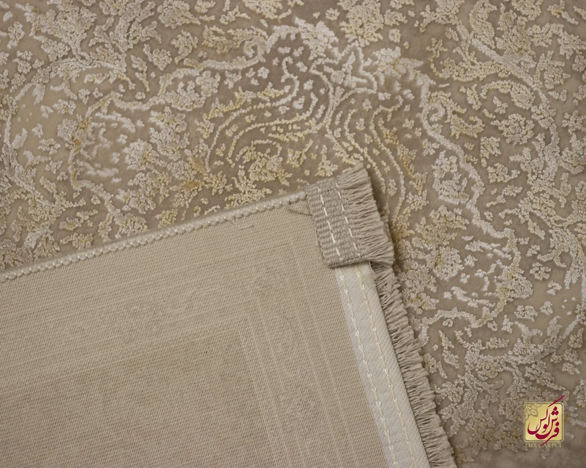 فرش کناره وینتیج 3005 نسکافه‌ای صدفی - تصویر 8
