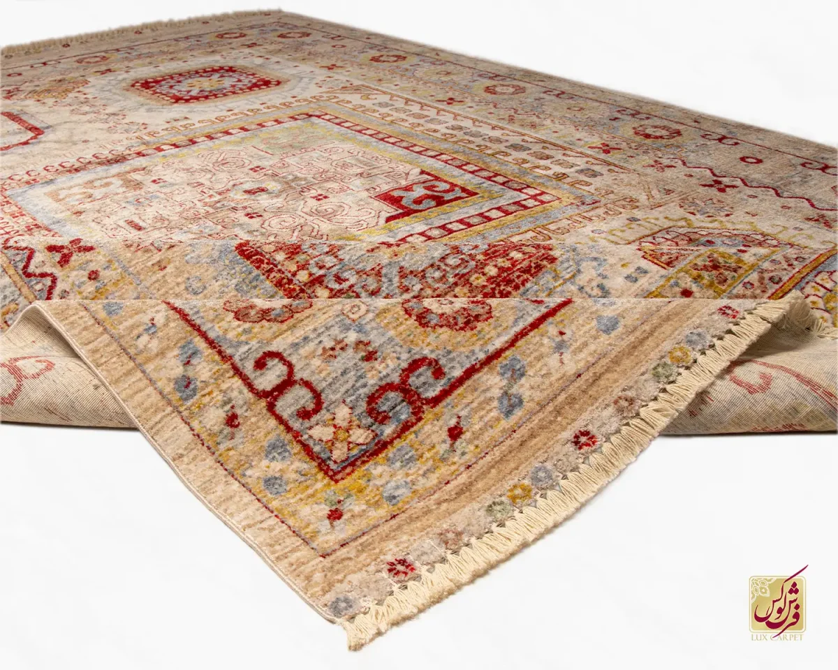 فرش وینتیج 30153 کرم نسکافه ای - تصویر 3