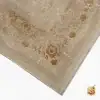 فرش وینتیج 3017 کرم نسکافه‌ای حاشیه طلایی - تصویر 7