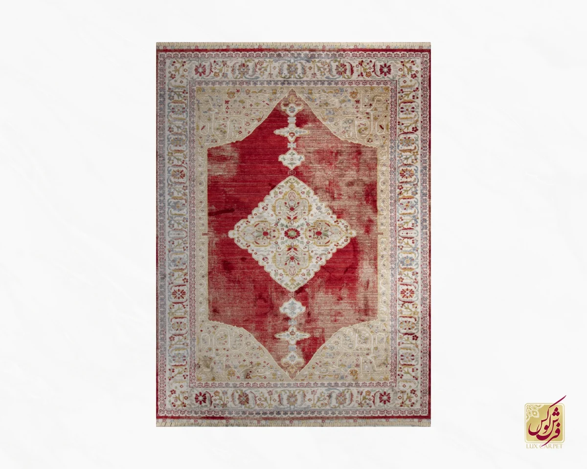 فرش وینتیج 30172  لاکی نسکافه ای - تصویر 2