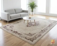 فرش وینتیج 3029 کرم شرابی