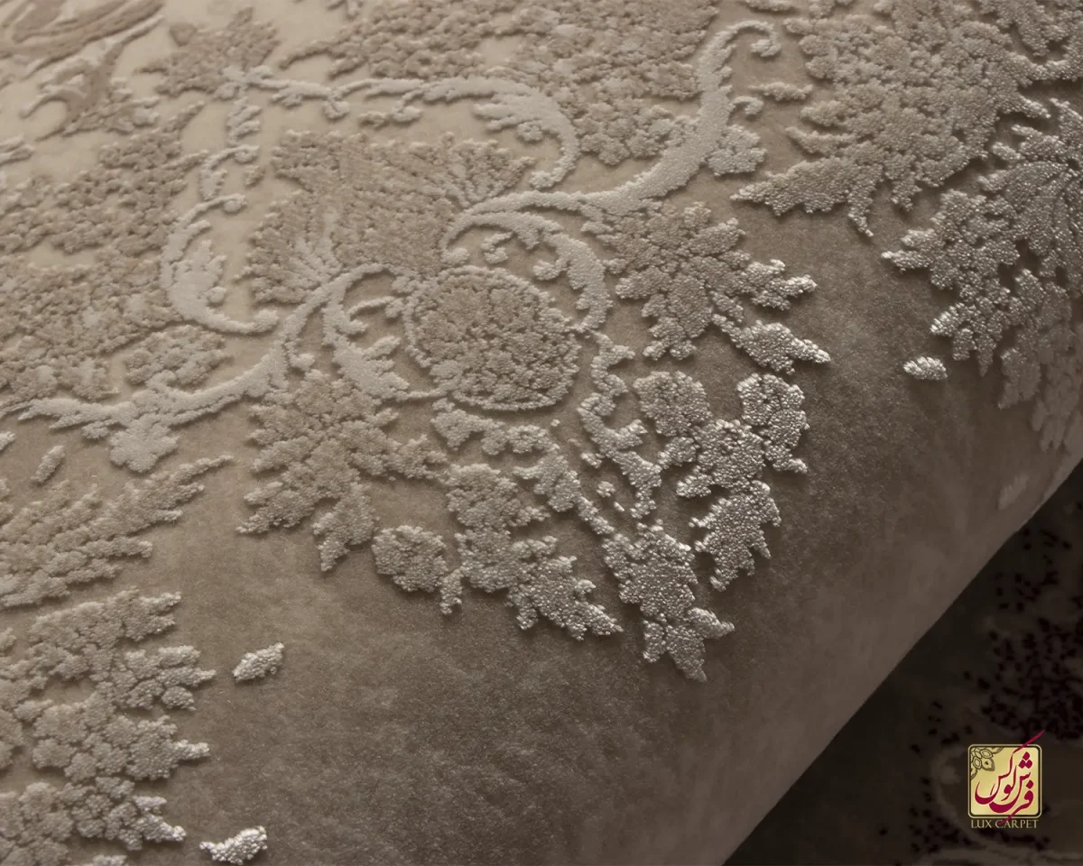 فرش وینتیج 3029 نسکافه‌ای شرابی - تصویر 8