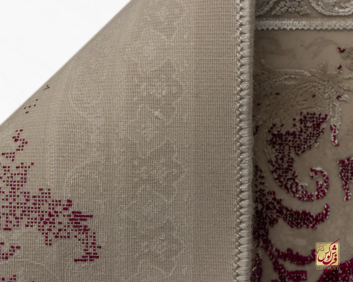 فرش وینتیج 3029 نسکافه‌ای شرابی - تصویر 9