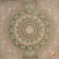 فرش وینتیج 3030 کرم سبز - Image 3