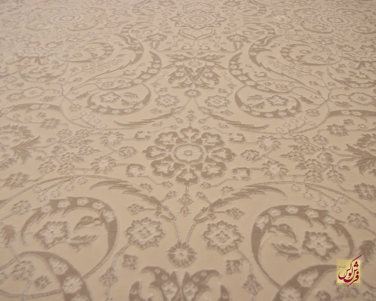 فرش وینتیج 3040 نسکافه‌ای کرم - تصویر 7