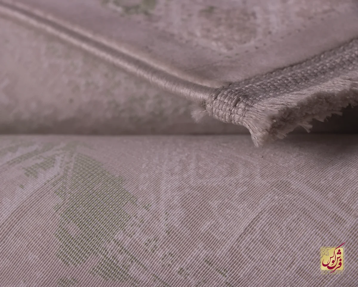 فرش وینتیج 3069 نسکافه ای سبز - تصویر 9