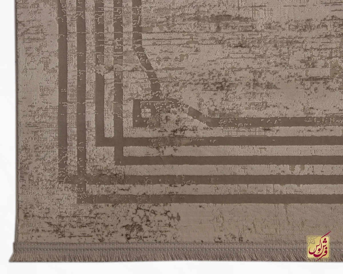 فرش وینتیج 3154 نسکافه‎‌ای کرم - تصویر 5