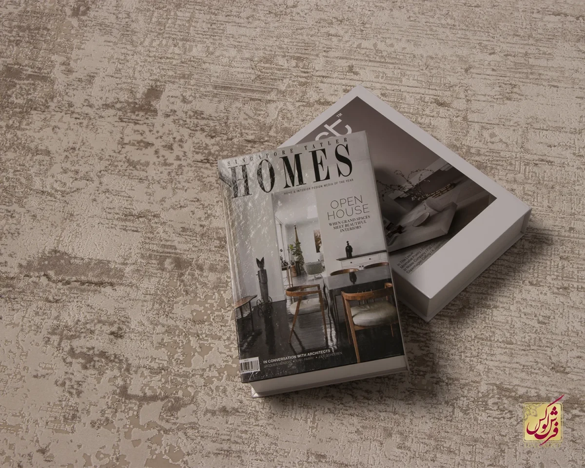 فرش وینتیج 3154 نسکافه‎‌ای کرم - تصویر 9