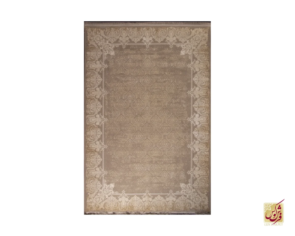 فرش وینتیج 3211 نسکافه‌ای طلایی - تصویر 1
