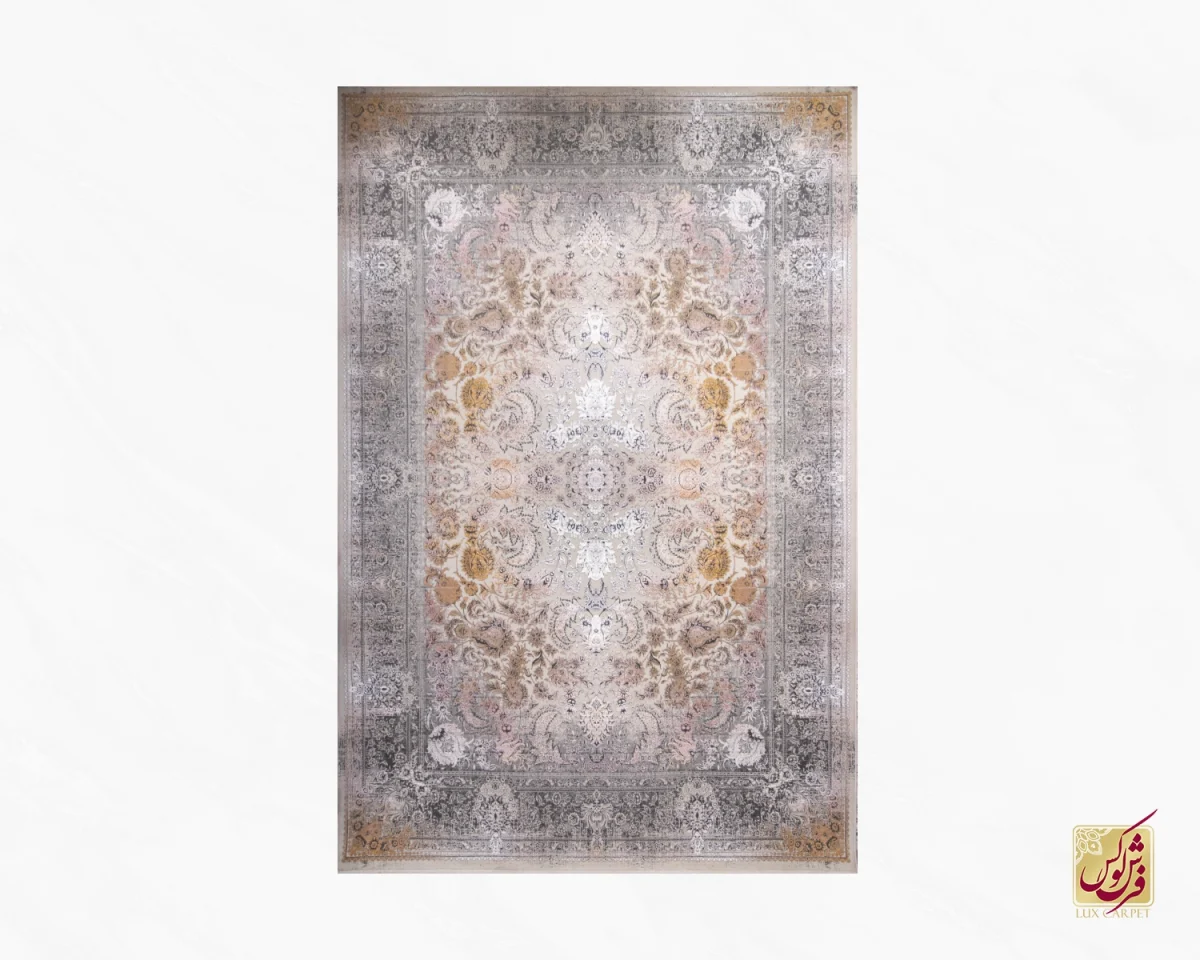 فرش وینتیج 1020 کرم آجری - تصویر 1