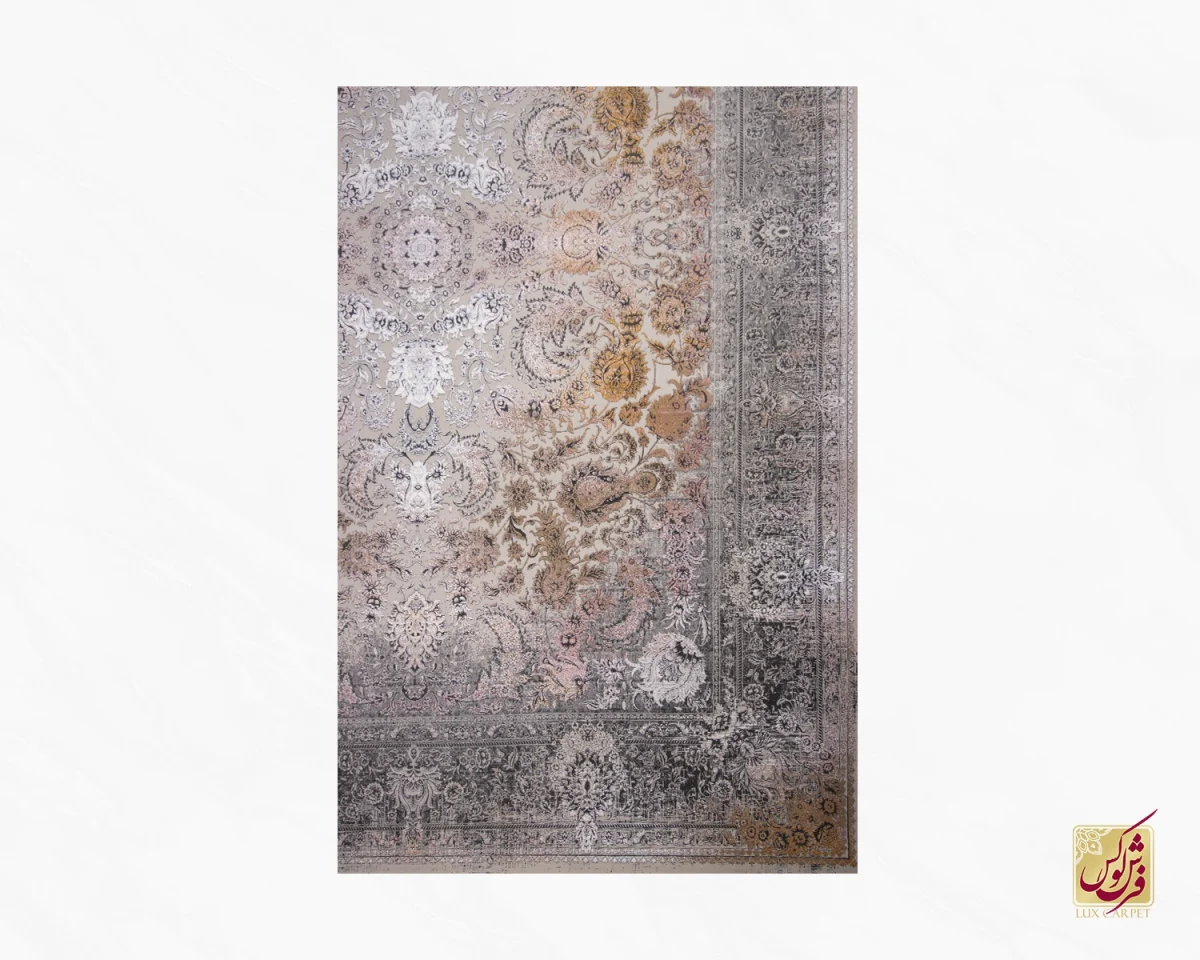 فرش وینتیج 1020 کرم آجری - تصویر 2