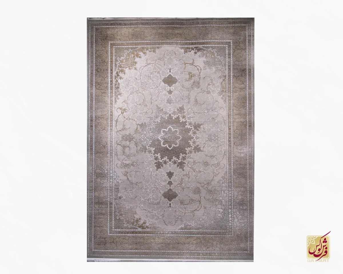 فرش وینتیج 7736 نسکافه ای کرم - تصویر 1