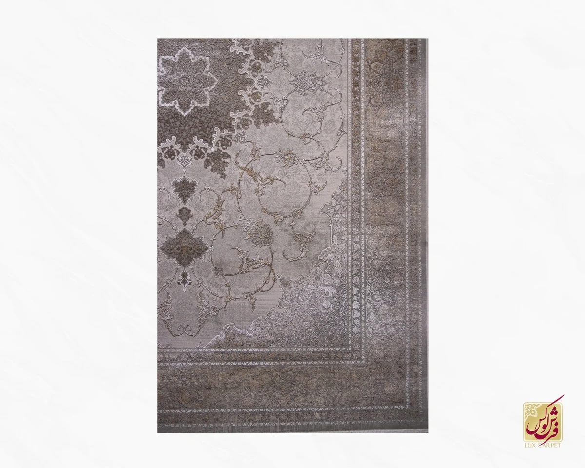 فرش وینتیج 7736 نسکافه ای کرم - تصویر 2