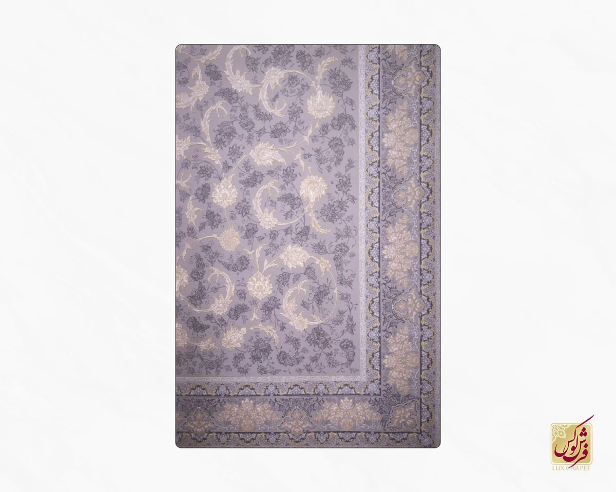 فرش کلاسیک مروارید سیلور کرم - تصویر 2