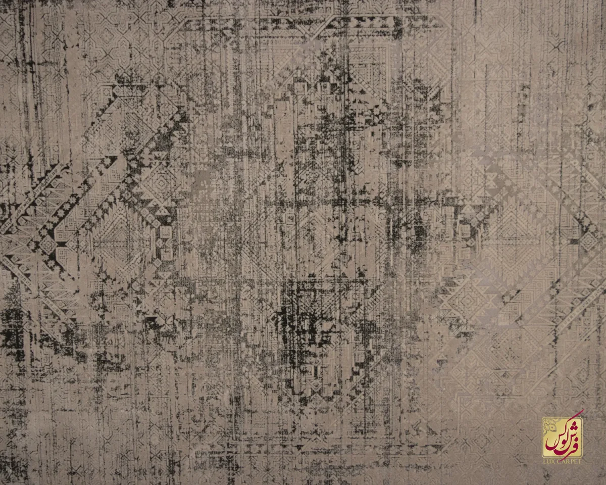 فرش وینتیج 414 طوسی آجری - تصویر 5